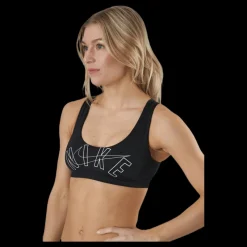 Nike Swim Scoop Neck Bikini Top Black Svart New