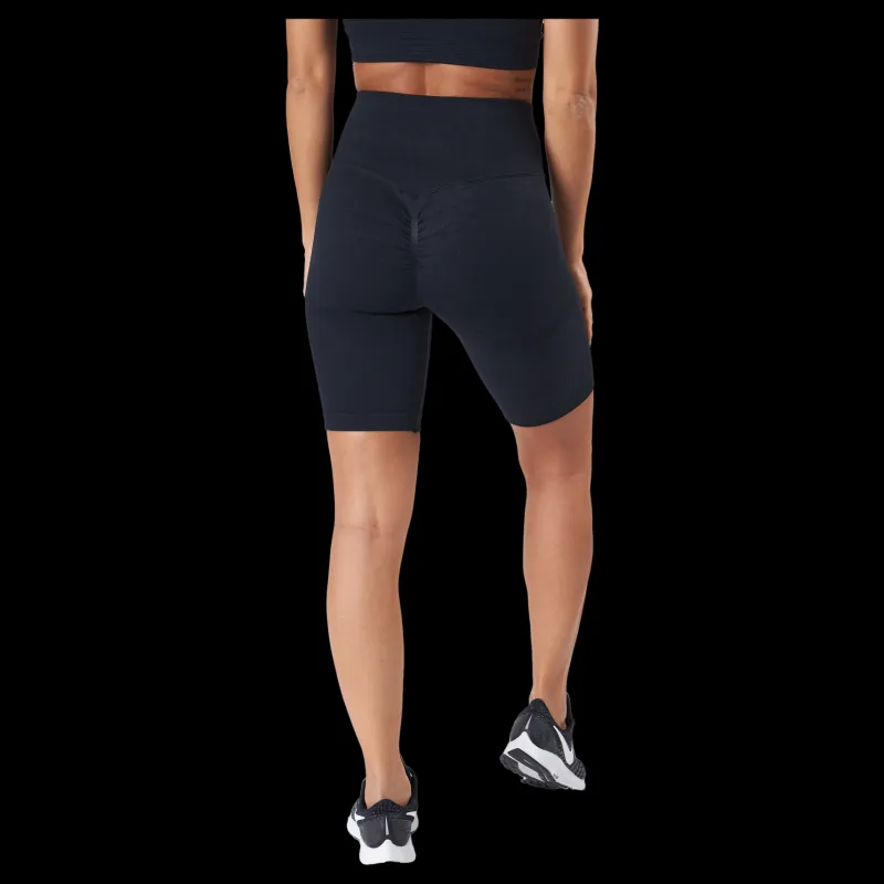 ICANIWILL Scrunch Seamless Biker Shorts Black Svart Hot