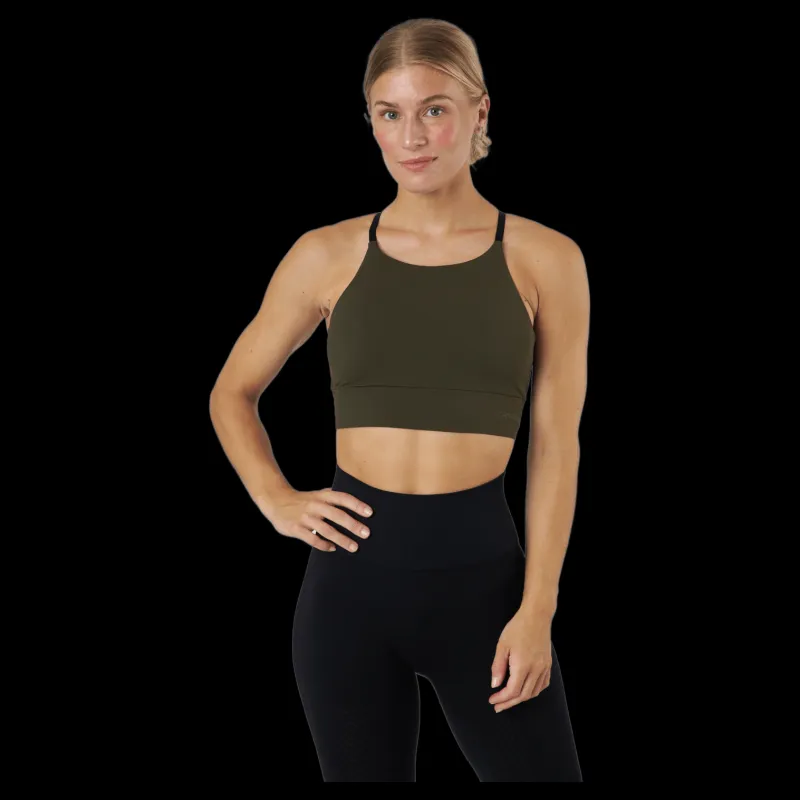 Casall Sculpture Intense Sports Bra Forest Green Svart Outlet