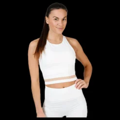 New Filippa K Seamless Crop Tank White Vit