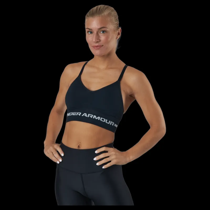 Outlet Under Armour Seamless Low Long Bra Black Svart