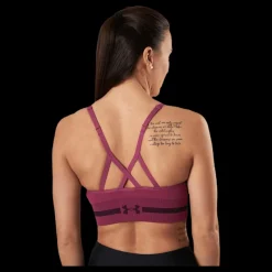 Under Armour Seamless Low Long Bra Pink Rosa