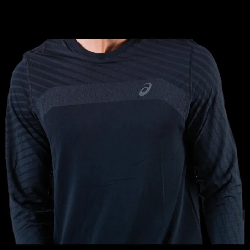 ASICS Seamless LS Texture Black Svart Hot
