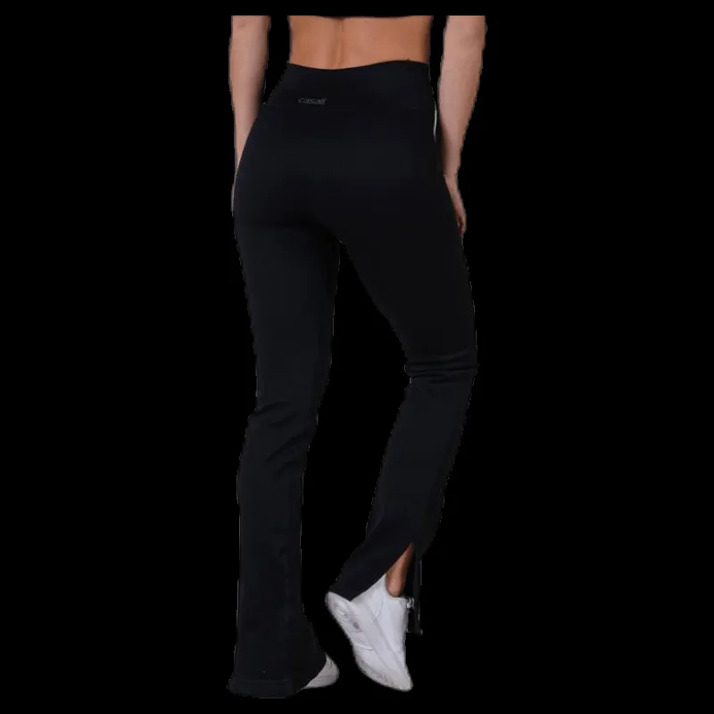 Casall Seamless Rib Slit Pants Black Svart Clearance