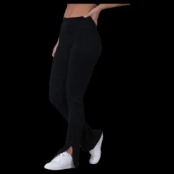 Casall Seamless Rib Slit Pants Black Svart Clearance