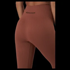 Clearance Röhnisch Seamless Rib Tights Copper Brown