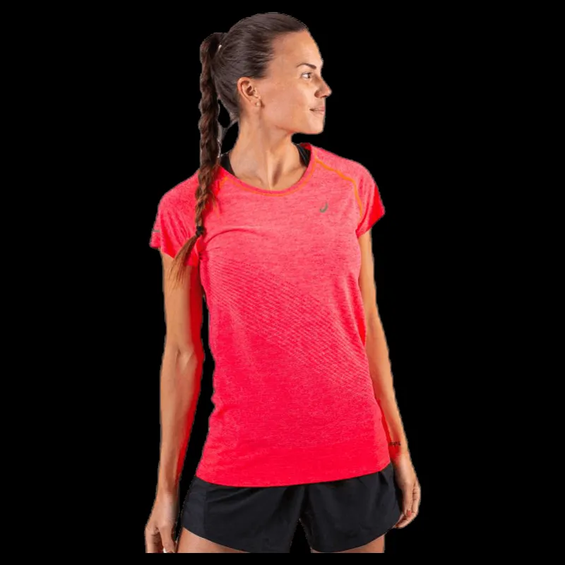 ASICS Seamless SS Texture Pink Rosa Discount