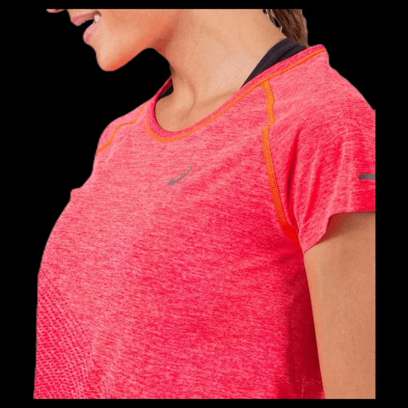 ASICS Seamless SS Texture Pink Rosa Discount