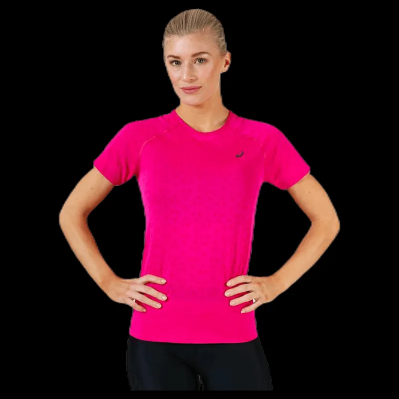ASICS Seamless SS Texture Pink Rosa Hot