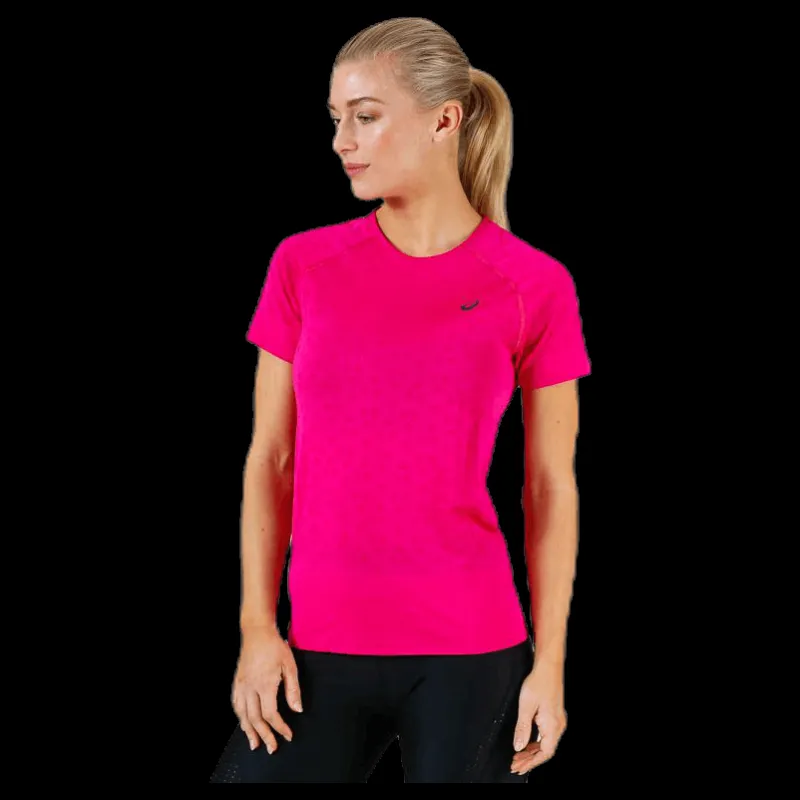 ASICS Seamless SS Texture Pink Rosa Hot