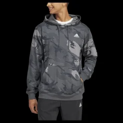 adidas Seasonal Essentials Camouflage Hoodie Dark Grey Grå Online