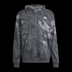 adidas Seasonal Essentials Camouflage Hoodie Dark Grey Grå Online