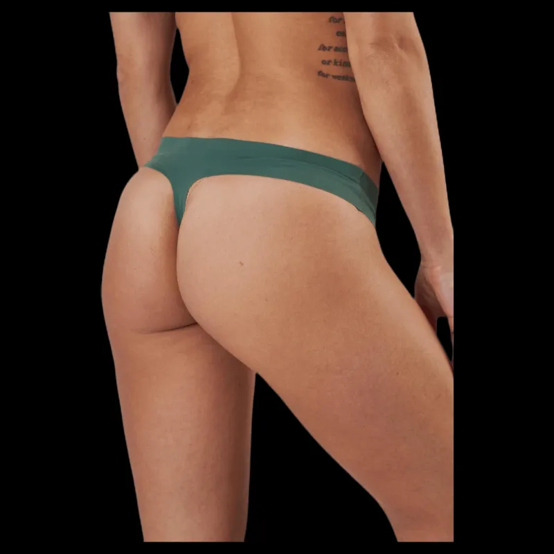 New Björn Borg Selena Solid String 3-pack Green Grön