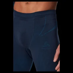 Odlo Set Long Fundamentals Performa Dark Sapphire - Blue Jewel Blå