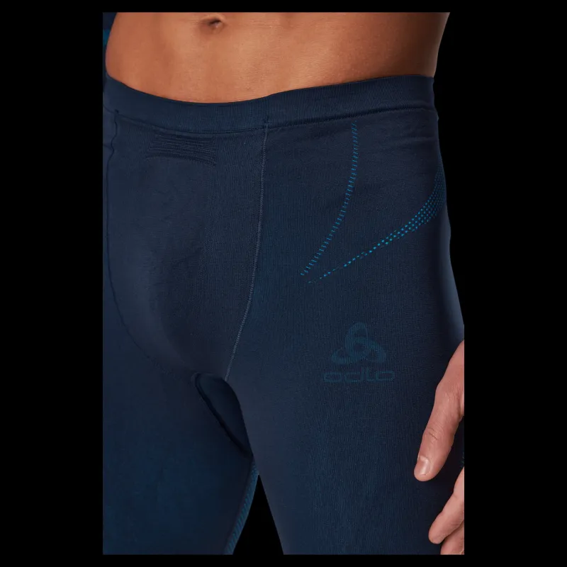 Odlo Set Long Fundamentals Performa Dark Sapphire - Blue Jewel Blå