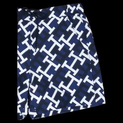 New Tommy Hilfiger Sf Medium Drawstring Print Blue Flerfärgad