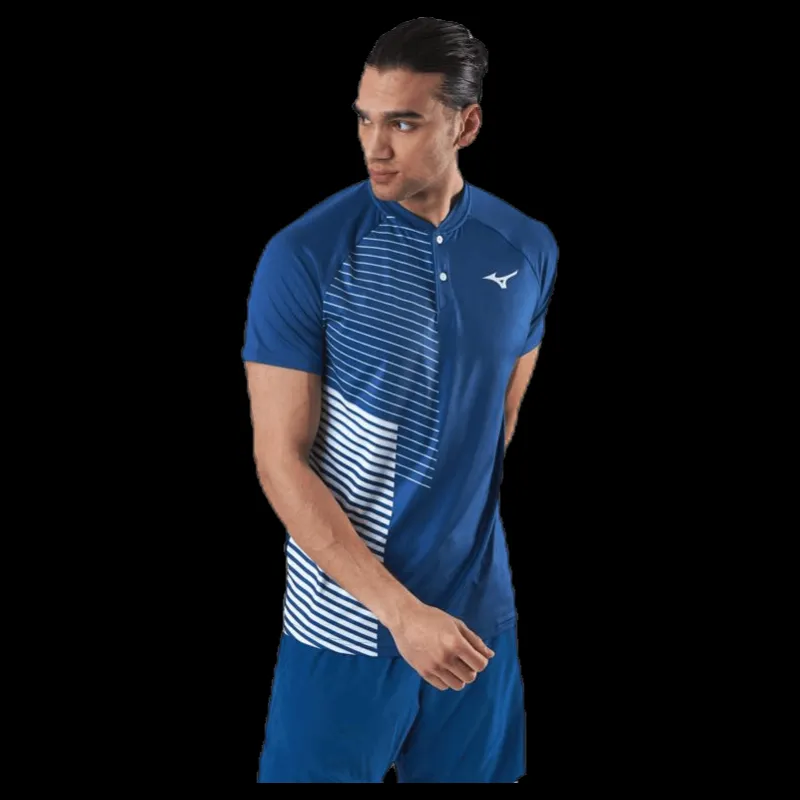 Mizuno Shadow Polo Blue Blå New