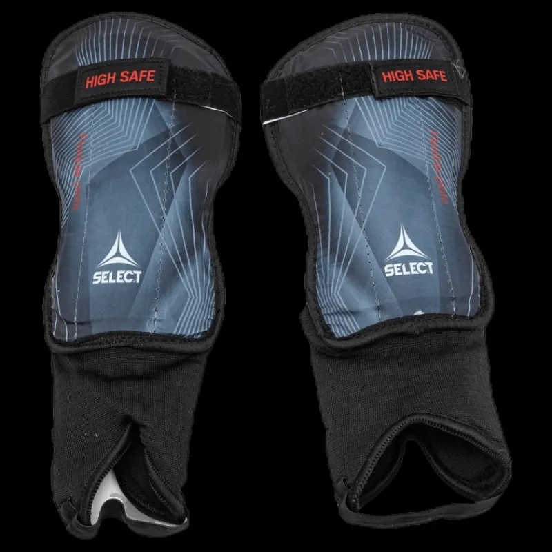 Discount Select Shin Guards High Safe v20 Black/Grey Svart och Grå