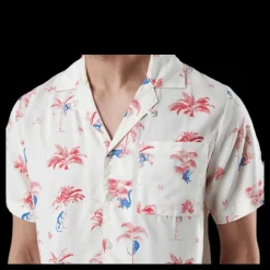 Hot Dedicated Shirt Short Sleeve Marstrand Monkey Trees White Vit