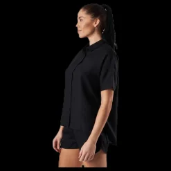 Outlet Dedicated Shirt Short Sleeve Nibe Black Svart
