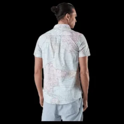 Dedicated Shirt Short Sleeve Sandefjord Map Patterned Mönstrad New