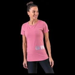 New Calvin Klein Short Sleeve T-Shirt Pink Rosa