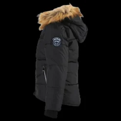 Svea Short Slim Jacket Junior Black Svart
