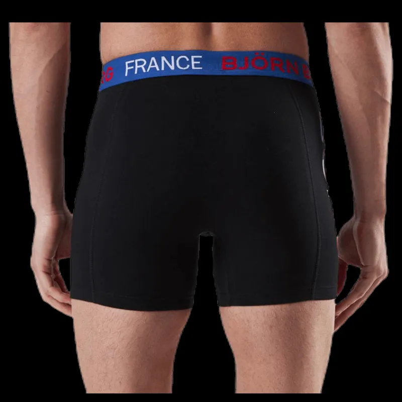Björn Borg Shorts Sammy France 2-pack Black Svart