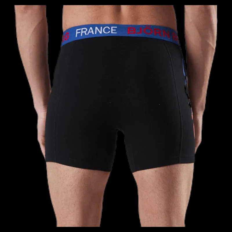 Björn Borg Shorts Sammy France 2-pack Black Svart