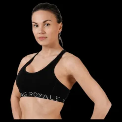 Discount Mons Royale Sierra Sports Bra Black Svart