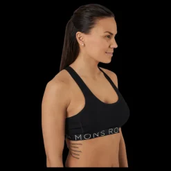 Mons Royale Sierra Sports Bra Black Svart Hot