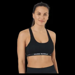 Outlet Mons Royale Sierra Sports Bra Black Svart