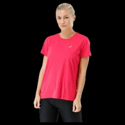 Discount ASICS Silver SS Top Pink Rosa