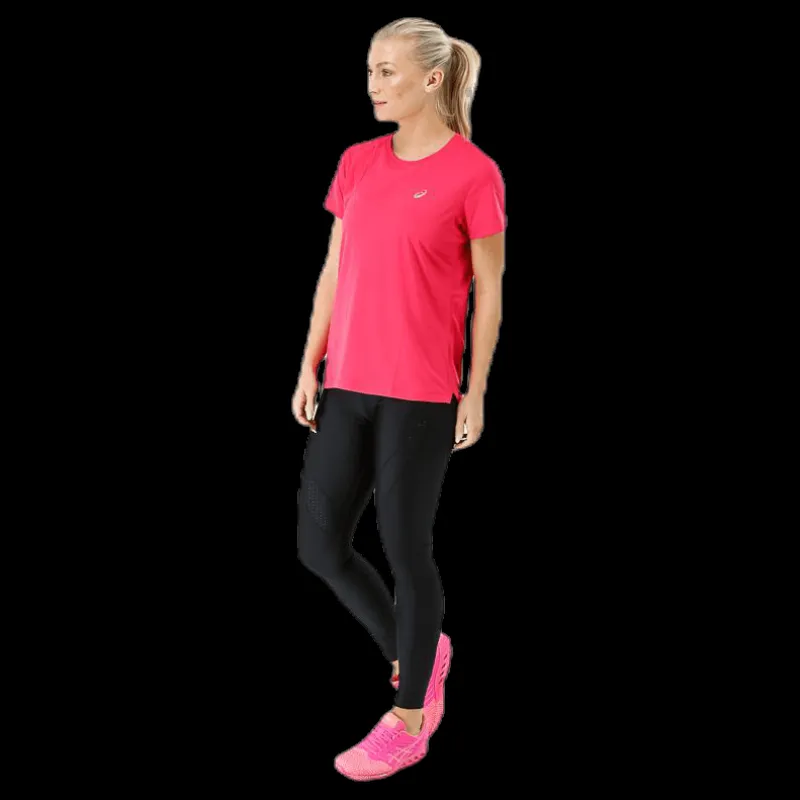 Discount ASICS Silver SS Top Pink Rosa