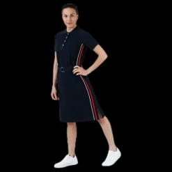 Tenson Simone Dress Blue Svart Sale