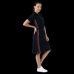 Tenson Simone Dress Blue Svart Sale