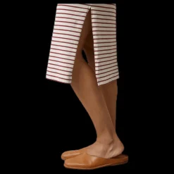 Hot Boob Simone S/L Dress Beige/Red Beige och Röd