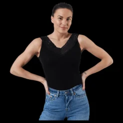 Clearance Pieces Siri Sl Top Black Svart