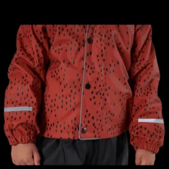 New Virvelvind Skur Fodrat regnställ Orange/Black/Red Röd