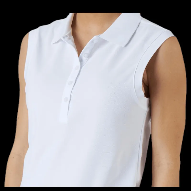 Outlet Wilson Staff Sleeveless Polo White Vit