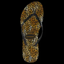 Clearance Havaianas Slim Leopard Beige/Black Beige och Svart
