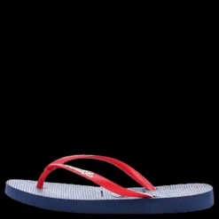 Havaianas Slim Logo Blue/Red Blå och Röd New