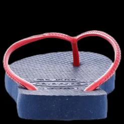 Havaianas Slim Logo Blue/Red Blå och Röd New