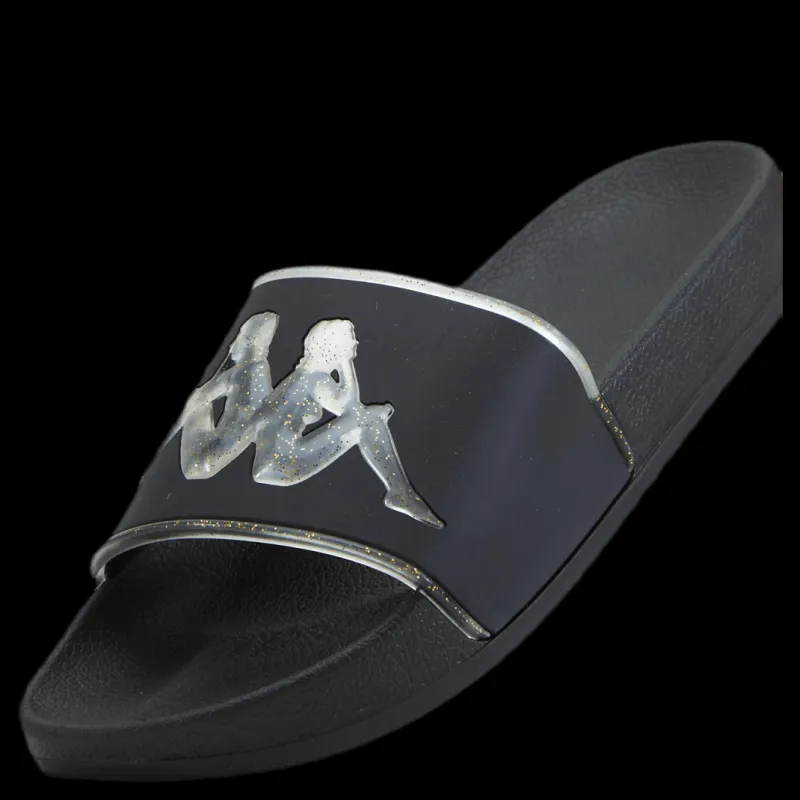Hot Kappa Slipper, Authentic Aqua 1 Black/Gold Svart och Guld