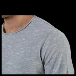 Jack & Jones Slub Knit Crew Neck Sts Grey Grå Best