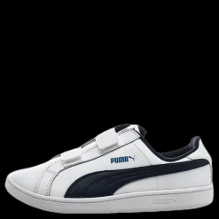 Puma Smash Fun L V Kids White/Black Vit och Svart