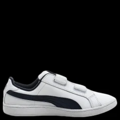 Puma Smash Fun L V Kids White/Black Vit och Svart