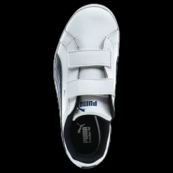 Puma Smash Fun L V Kids White/Black Vit och Svart