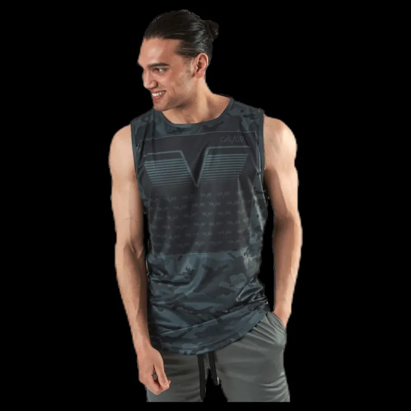 Gavelo Sniper Green Sleeveless Tee Patterned/Green Mönstrad och Grön Hot