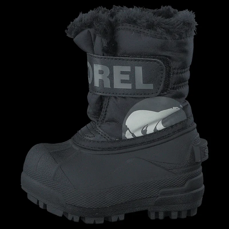 Discount Sorel Snow Commander Toddler 010 Black